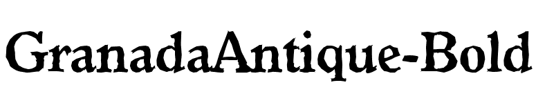 GranadaAntique-Bold font preview
