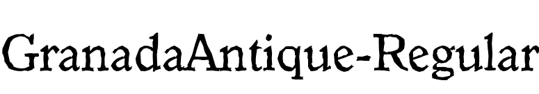 GranadaAntique-Regular font preview