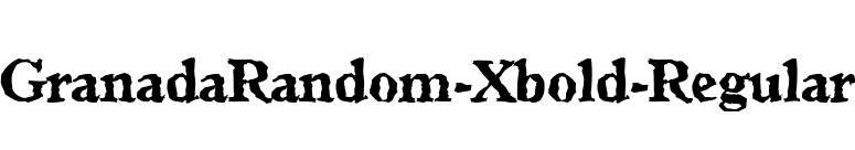 GranadaRandom-Xbold-Regular font preview