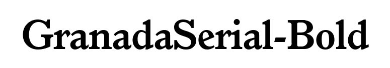 GranadaSerial-Bold font preview