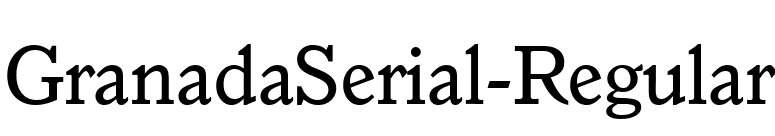 GranadaSerial-Regular font preview