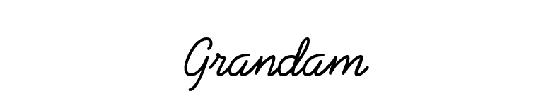 Grandam font preview