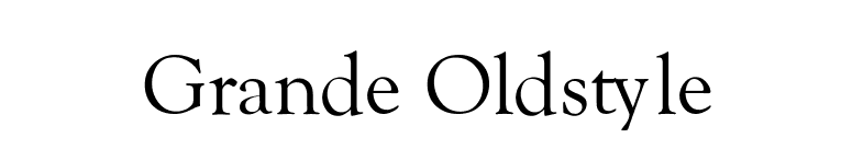 Grande Oldstyle font preview