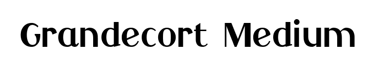 Grandecort Medium font preview