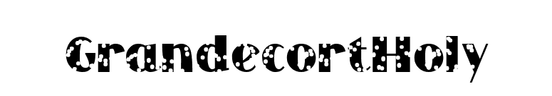 GrandecortHoly font preview