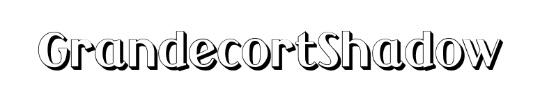 GrandecortShadow font preview