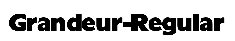 Grandeur-Regular font preview