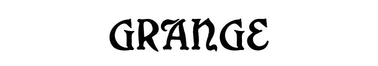 Grange font preview