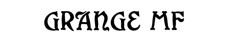 Grange MF font preview