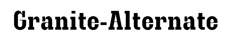 Granite-Alternate font preview