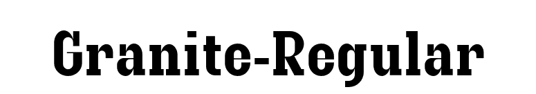 Granite-Regular font preview