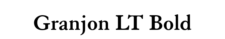Granjon LT Bold font preview