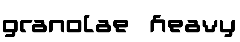 Granolae Heavy font preview