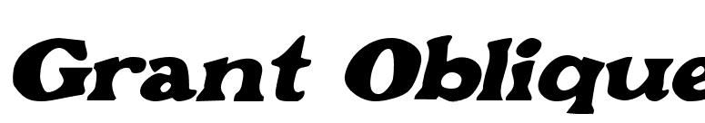 Grant Oblique font preview
