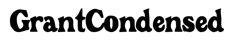 GrantCondensed font preview