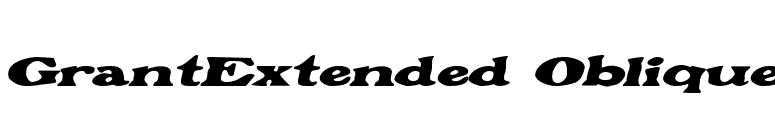 GrantExtended Oblique font preview