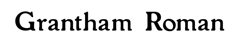 Grantham Roman font preview