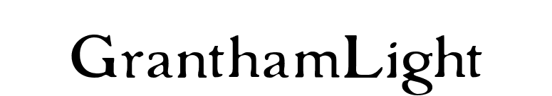 GranthamLight font preview