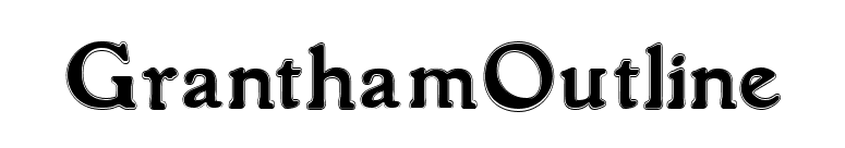 GranthamOutline font preview