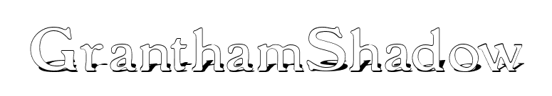 GranthamShadow font preview