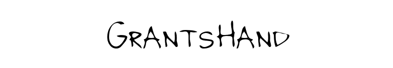 GrantsHand font preview