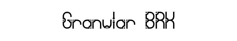 Granular BRK font preview