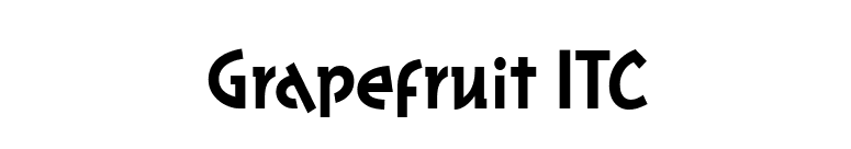 Grapefruit ITC font preview