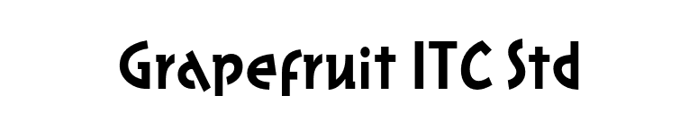Grapefruit ITC Std font preview