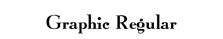 Graphic Regular font preview