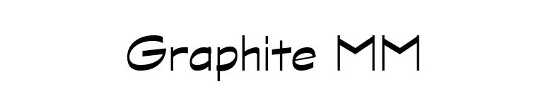 Graphite MM font preview