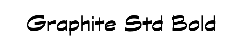 Graphite Std Bold font preview