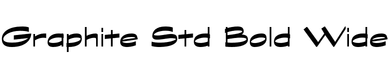 Graphite Std Bold Wide font preview