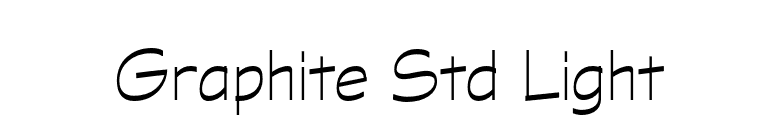 Graphite Std Light font preview