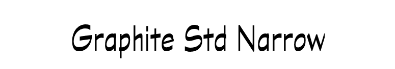 Graphite Std Narrow font preview