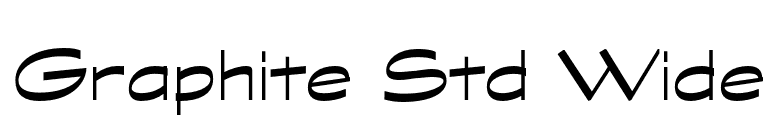 Graphite Std Wide font preview