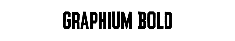 Graphium Bold font preview