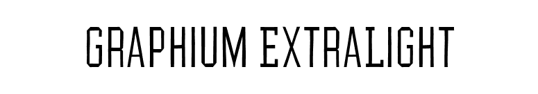 Graphium ExtraLight font preview