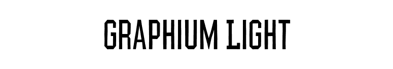 Graphium Light font preview