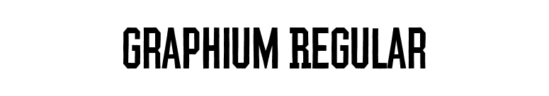 Graphium Regular font preview