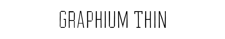 Graphium Thin font preview