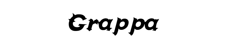 Grappa font preview