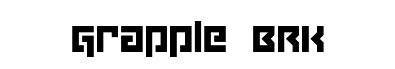 Grapple BRK font preview
