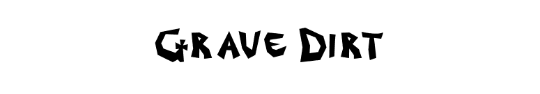 Grave Dirt font preview