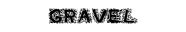 Gravel font preview