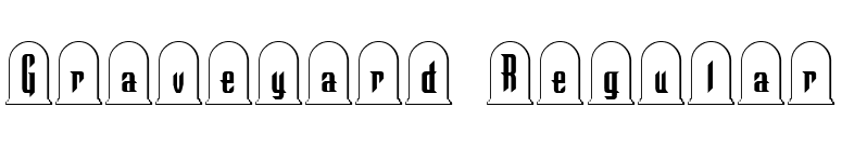 Graveyard Regular font preview