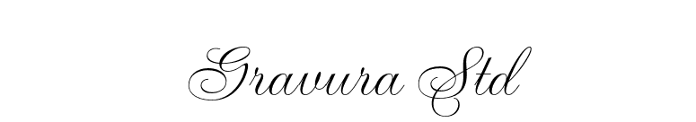 Gravura Std font preview