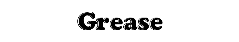 Grease font preview
