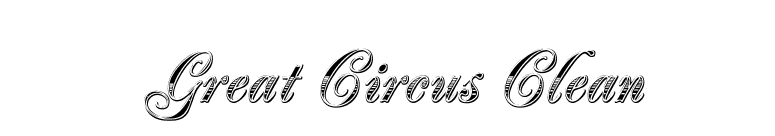 Great Circus Clean font preview
