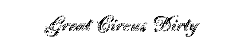 Great Circus Dirty font preview