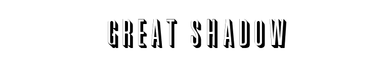 Great Shadow font preview